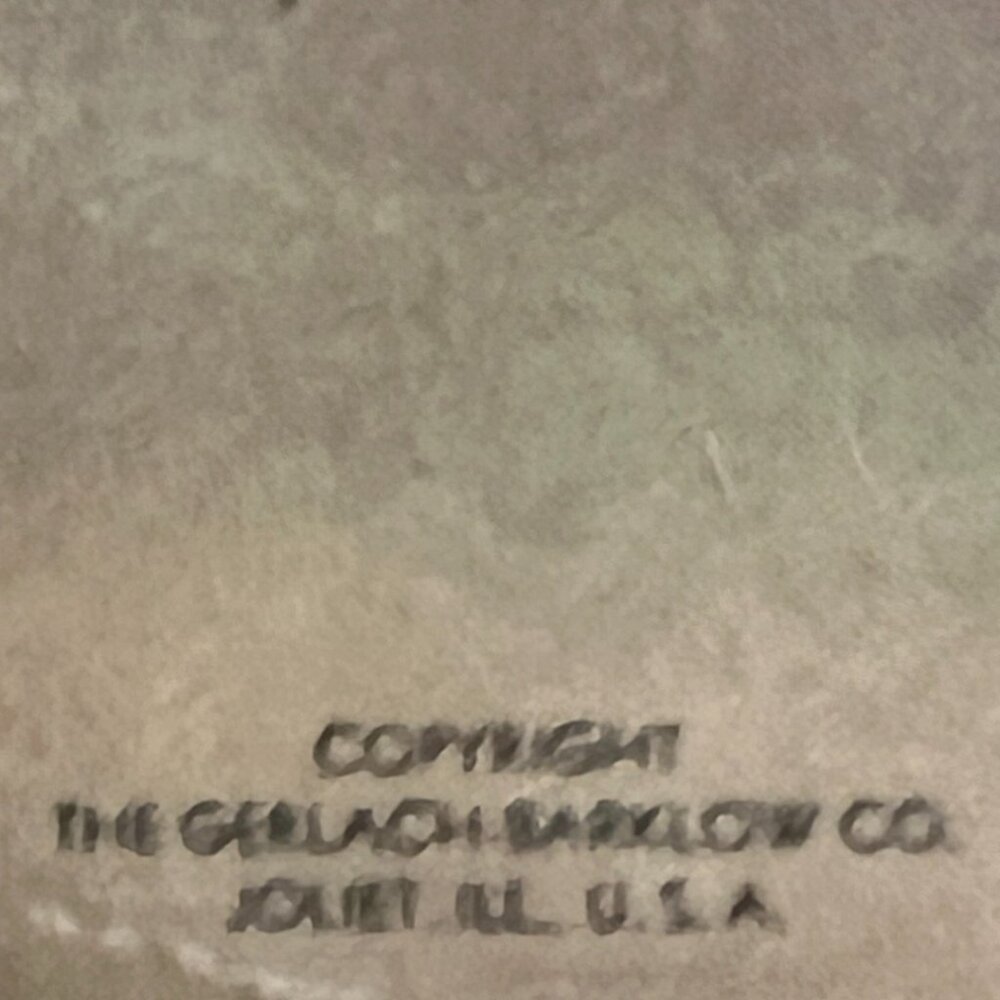 Vtg MCM Adelaide Hiebel Print "Cop on the Corner" with Gold Frame & Orange Mat - Picture 11 of 13